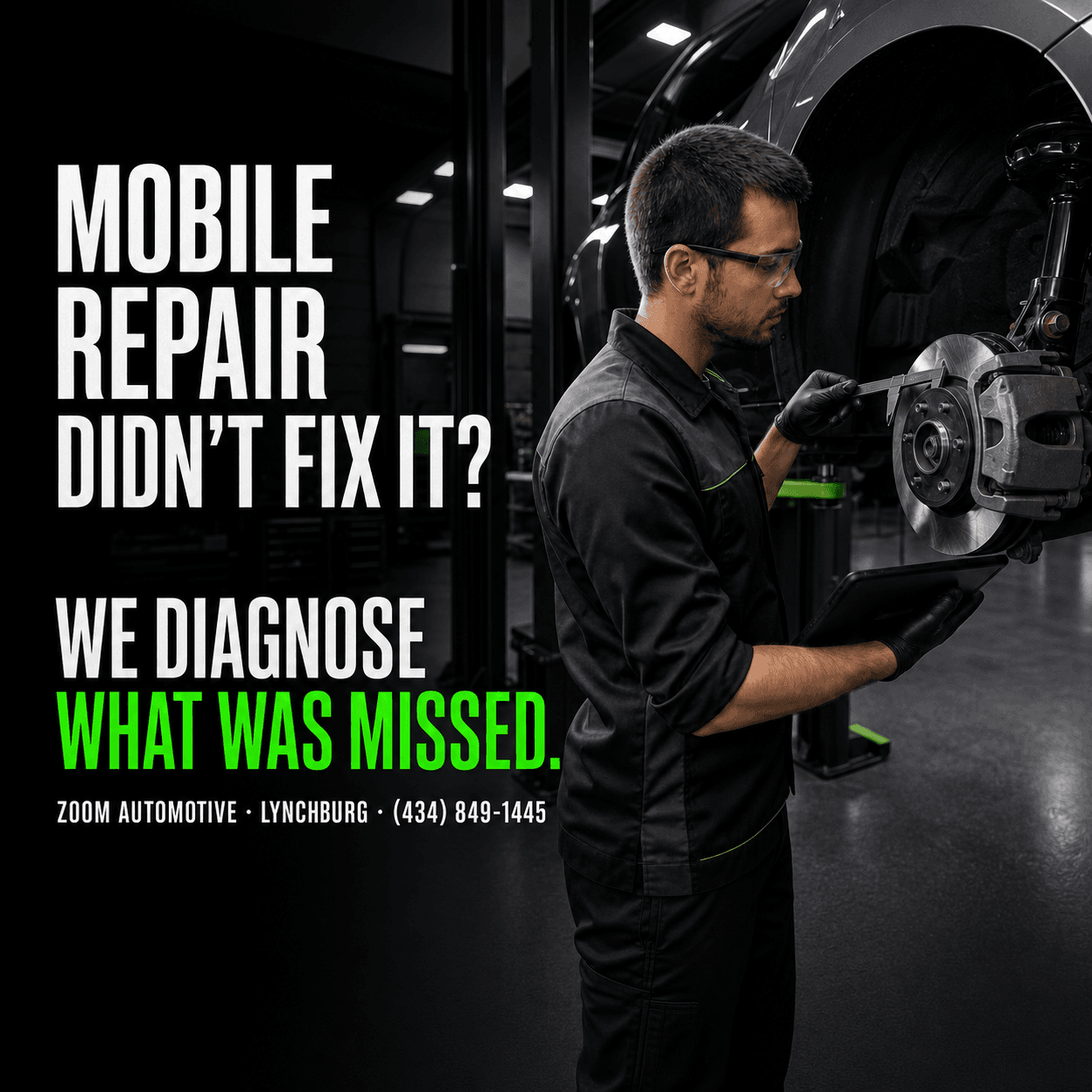 Campaign artwork: Mobile repair did not fix it? We diagnose what was missed.